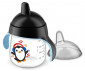 Неразливаща се чаша за деца с твърд накрайник Philips-Avent, 260мл, пингвинче, 12м+ 00A.0484.002 thumb 2