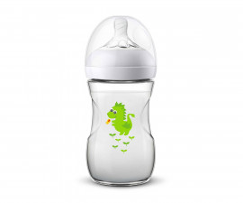 Бебешко шише за хранене и пиене Philips-Avent Natural 2.0, 260 мл, PP, дракон
