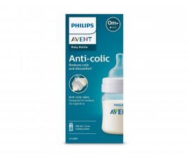 Бебешко шише за хранене и пиене Philips-Avent Classic Anti-colic, 125 мл, PP, 0м+ 00A.0583.001