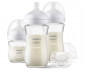 Комплект за подарък за новородено с 3 стъклени шишета за хранене с биберони без протичане и залъгалка Ultra Soft 0-6м Philips-Avent Natural Response 3.0 00A.0602.001 / SCD878/11 thumb 3