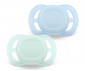 Ортодонтска залъгалка Philips-Avent Ultra Start, 2 броя, със стерилизираща кутийка, пастелни, момче, 0-2м 00A.0632.001 thumb 2