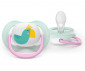 Ортодонтска залъгалка Philips-Avent Ultra Air, 2 броя, със стерилизираща кутийка, папагал/ягода, момиче, 0-6м 00A.0638.001 thumb 3
