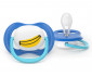 Ортодонтска залъгалка Philips-Avent Ultra Air, 2 броя, със стерилизираща кутийка, банан/маймунка, син, 6-18м 00A.0639.001 thumb 4