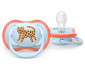 Ортодонтска залъгалка Philips-Avent Ultra Air, 2 броя, със стерилизираща кутийка, леопард/гъсеница, син, 0-6м 00A.0642.001 thumb 3