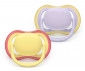 Ортодонтска залъгалка Philips-Avent Ultra Air, 2 броя, със стерилизираща кутийка, пастелни, момиче, 0-6м 00A.0643.001 thumb 2