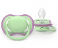 Ортодонтска залъгалка Philips-Avent Ultra Air, 2 броя, със стерилизираща кутийка, зелена/розова, 6-18м 00A.0649.001 thumb 4