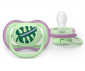 Ортодонтска залъгалка Philips-Avent Ultra Air, 2 броя, със стерилизираща кутийка, листо/коте, момиче, 6-18м 00A.0650.001 thumb 3