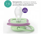 Ортодонтска залъгалка Philips-Avent Ultra Air, 2 броя, със стерилизираща кутийка, листо/коте, момиче, 6-18м 00A.0650.001 thumb 6