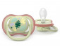 Ортодонтска залъгалка Philips-Avent Ultra Air, 2 броя, със стерилизираща кутийка, дизайн листа, неутрални, 6-18м 00A.0651.001 thumb 4
