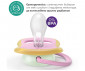 Ортодонтска залъгалка светеща в тъмното Philips-Avent Ultra Air Night, 2 броя, със стерилизираща кутийка, птица/пеперуда, розов, 6-18м 00A.0660.001 thumb 6