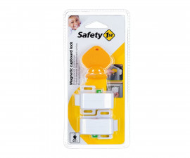 Детски аксесоари за безопасност - Магнитна предпазна ключалка за шкаф 2 броя с пробиване и ключ 1 брой за дете Safety 1st SF.0091