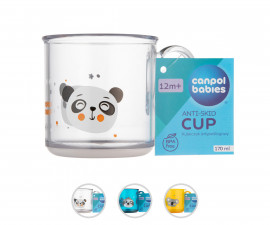 Чаша с дръжка и с нехлъзгащо дъно за самостоятелно пиене Canpol, 170 мл, асортимент 2/100