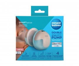 Canpol - Електрическа помпа за кърма Hands-Free SmartSense, двойна 20/116C