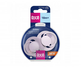 Lovi - Динамична силиконова залъгалка Prime Lilac, 2 броя, 18м+ 34/423