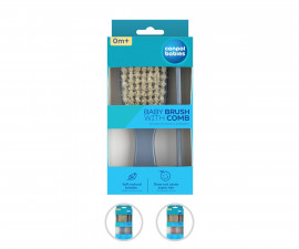 Детски комплект гребен и четка с ествествен мек косъм Canpol, асортимент 7/406