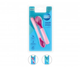 Canpol - Термосензорна лъжичка, 2 броя, асортимент 9/581_pin