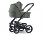 Комбинирана количка с обръщаща се седалка за новородени бебета и деца до 22кг с черно шаси, дръжка, кош за новородено и седалка със сенник Mutsy Nio Black, Sea Green MT.0550.008 thumb 2