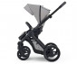 Комбинирана количка с обръщаща се седалка за новородени бебета и деца до 22кг с черно шаси, сива дръжка, кош за новородено и седалка със сенник Mutsy Evo, Pebble Grey MT.0750.004 thumb 3