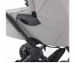 Комбинирана количка с обръщаща се седалка за новородени бебета и деца до 22кг с черно шаси, сива дръжка, кош за новородено и седалка със сенник Mutsy Evo, Pebble Grey MT.0750.004 thumb 4