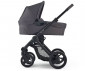 Комбинирана количка с обръщаща се седалка за новородени бебета и деца до 22кг с черно шаси, тъмнокафява дръжка, кош за новородено и седалка със сенник Mutsy Evo, Stone Grey MT.0750.005 thumb 2
