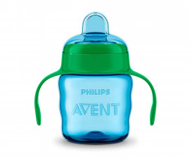 Детска преходна чаша с дръжки Philips-Avent 200 мл, зелена