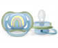 Ортодонтични залъгалки Philips-Avent Ultra Air, 2 броя, със стерилизираща кутийка, сини слънце/дъга, 0-6 м 00A.0524.007 thumb 3