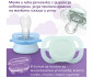 Ортодонтска залъгалка Philips-Avent Ultra Start, 2 броя, със стерилизираща кутийка, пастел момиче, 0-2 м 00A.0623.001 thumb 6