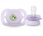 Ортодонтска залъгалка Philips-Avent Ultra Start, 2 броя, със стерилизираща кутийка, очички момиче, 0-2 м 00A.0621.001 thumb 4