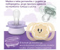 Ортодонтска залъгалка Philips-Avent Ultra Start, 2 броя, със стерилизираща кутийка, очички момиче, 0-2 м 00A.0621.001 thumb 7