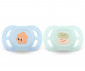 Ортодонтска залъгалка Philips-Avent Ultra Start, 2 броя, със стерилизираща кутийка, усмивка/очички момче, 0-2 м 00A.0624.001 thumb 2