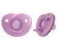 Ортодонтска залъгалка Philips-Avent Soothie, 2 броя, със стерилизираща кутийка, розови, 0-6м 00A.0679.001 thumb 4