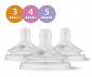Philips-Avent - Биберон за хранене от силикон Natural 3.0 - комплект от 3 броя, поток 3, 4 и 5 00A.0589.001 thumb 2
