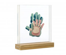 Рамка за семеен отпечатък с боички Baby Art, пластове (Wooden) BA.00076.001