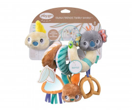 Спирала за количка с играчки за бебета и деца Playgro Twirly Whirly Fauna Friends, 0м+ PG.0449