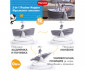 Музикален шезлонг за новородени бебета с тегло до 9 кг Tiny Love 3-in-1 Rocker Napper, сив TL.0803.003 thumb 2