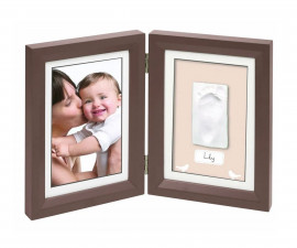 Комплект рамка за отпечатъци и снимка на бебе Baby Art My Baby Touch, Brown BA.00077.001