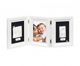 Комплект рамка за отпечатъци и снимка на бебе Baby Art My Baby Touch, Black&White BA.00078.001