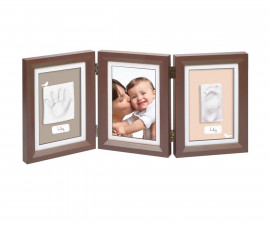 Комплект рамка за отпечатъци и снимка на бебе Baby Art My Baby Touch, Brown BA.00079.001