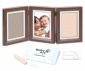 Комплект рамка за отпечатъци и снимка на бебе Baby Art My Baby Touch, Brown BA.00079.001 thumb 2