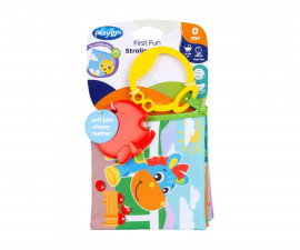 Текстилна книжка за бебета и деца Playgro за количка с гризалка, 0м+ PG.0174