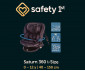 Столче за кола за новородено бебе с тегло до 36кг. с въртяща се функция Safety 1st Saturn 360°, i-Size 40-150 см, Isofix, черно SF.1000 thumb 12