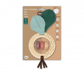 Детска играчка дървена дрънкалка Tiny Love Еко Garden of Adventures, 0м+ TL.0662.001
