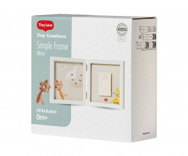 Рамка за отпечатък и снимка на бебе Tiny Love Tiny Creations (бяла рамка,) 0м+ TL.1000.001