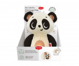 Музикална бебешка играчка панда за гушкане с бял шум и мека светлина Tiny Love Black&White Decor, 0м+ TL.0808.001