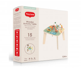 Играчка за бебе Tiny Love - Дървена маса с активности Farmers Funday, 12м+ TL.0862.001