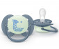 Ортодонтска залъгалка Philips-Avent Ultra Soft Night, 2 броя, със стерилизираща кутийка, пастелни, момче, 6-18м 00A.0687.001 thumb 4
