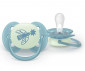 Ортодонтска залъгалка Philips-Avent Ultra Soft Night, 2 броя, със стерилизираща кутийка, пастелни, момче, 18м+ 00A.0689.001 thumb 3