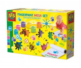 SES 00393 - Fingerpaint mega set 6 colours x 110ml