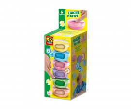 SES 00397 - Fingerpaint 6 pastel colours x 45ml
