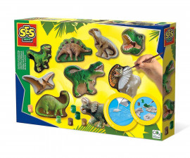 SES - Гипсови отливки и рисуване: Свят на динозаври - 01403 Hobby Boys
